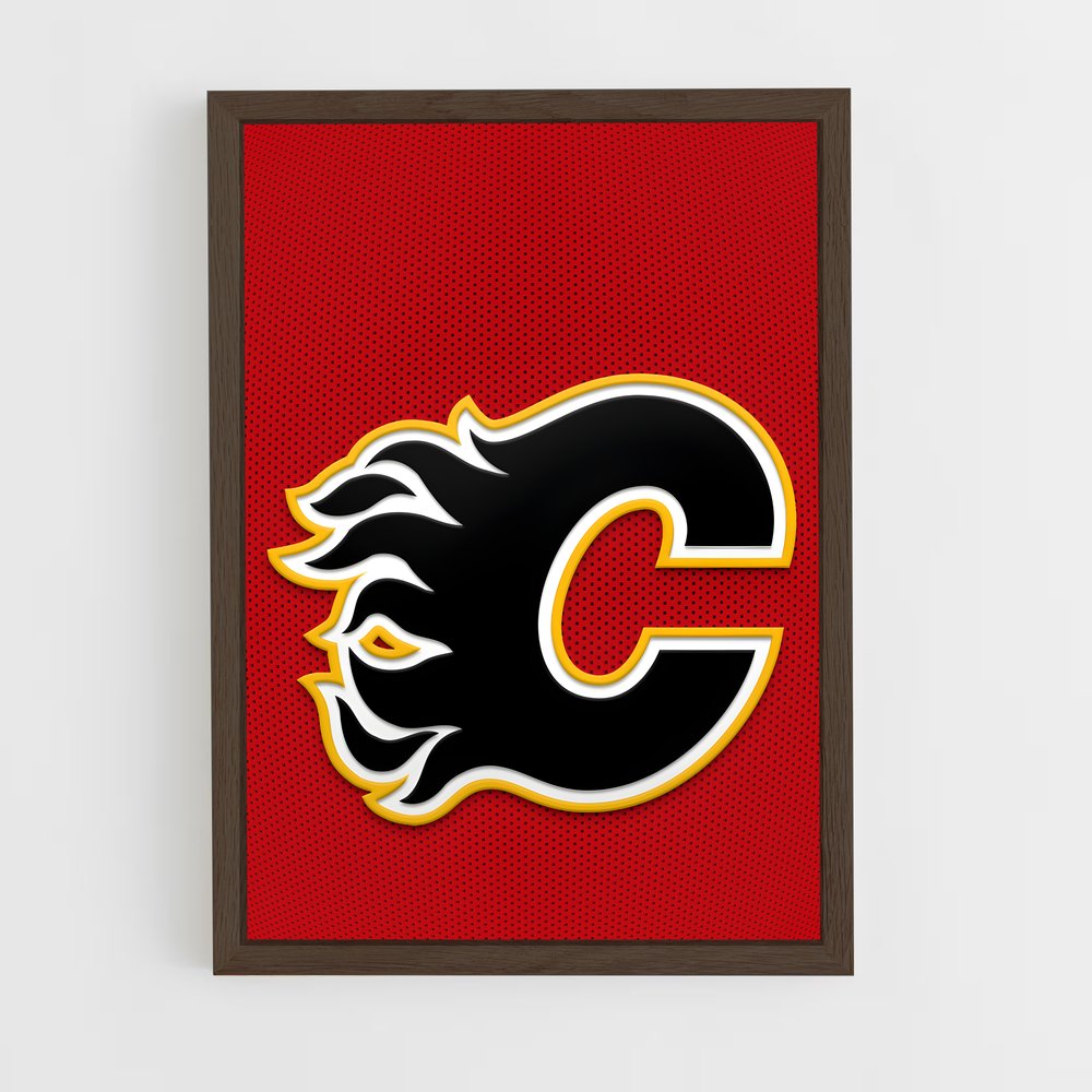 Poster Calgary flames NHL – affiche Hockey sur glace (vue 5)